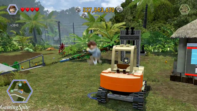 Lego Jurassic World All Vechicles Showcase Gameplay