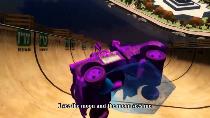 Cars Spiderman Nursery ♪ I see the moon ♪ Cars Mater HD Queen Elsa from Frozen