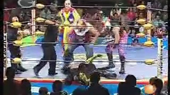 AAA-SinLimite 2009-01-19 Guanajuato 04 Mexican National Atomicos Title - La Secta vs. Psycho Circus & Chessman