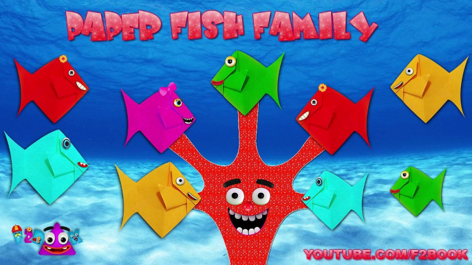 Fish Finger Family - Nursery Kids Funny Paper Cartoons Rhyme