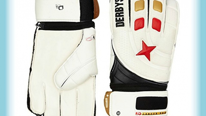 Derbystar Lancer Pro - Guantes de portero color blanco y negro blanco/negro Talla:105