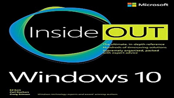 Read Windows 10 Inside Out Ebook pdf download