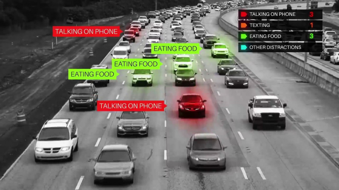 Plus de 8% des automobilistes téléphones sur l'autoroute !