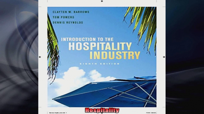 Introduction to the Hospitality Industry