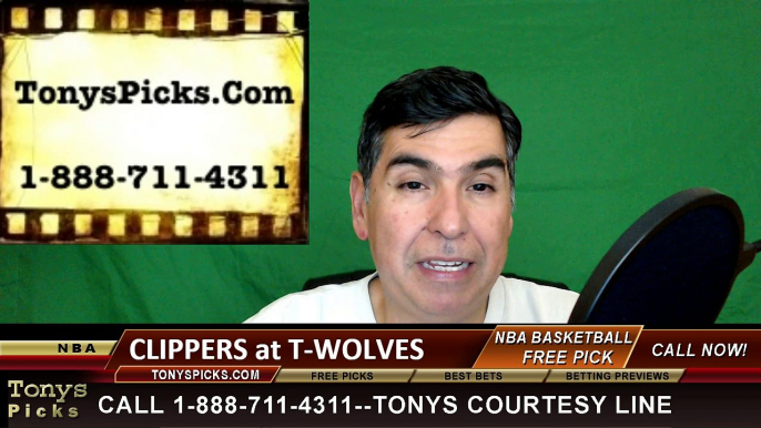 Minnesota Timberwolves vs. LA Clippers Free Pick Prediction NBA Pro Basketball Odds Preview 3-30-2016
