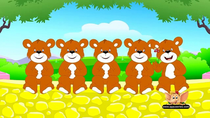 Five Brown Teddies -  Nursery Rhyme - Hindi Urdu Famous Nursery Rhymes for kids-Ten best Nursery Rhymes-English Phonic Songs-ABC Songs For children-Animated Alphabet Poems for Kids-Baby HD cartoons-Best Learning HD video animated cartoons