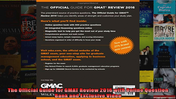 The Official Guide for GMAT Review 2016 with Online Question Bank and Exclusive Video