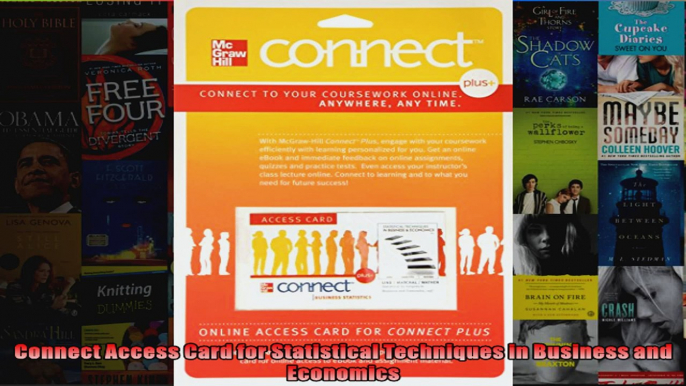 Connect Access Card for Statistical Techniques in Business and Economics