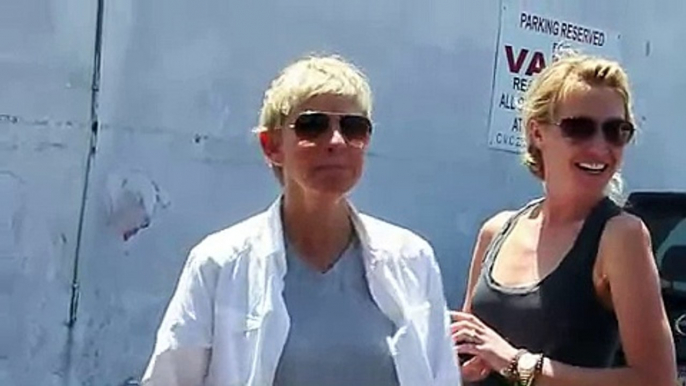 Xclusive - Ellen DeGeneres And Portia de Rossi Asked About Portia Taking Ellen s  2010