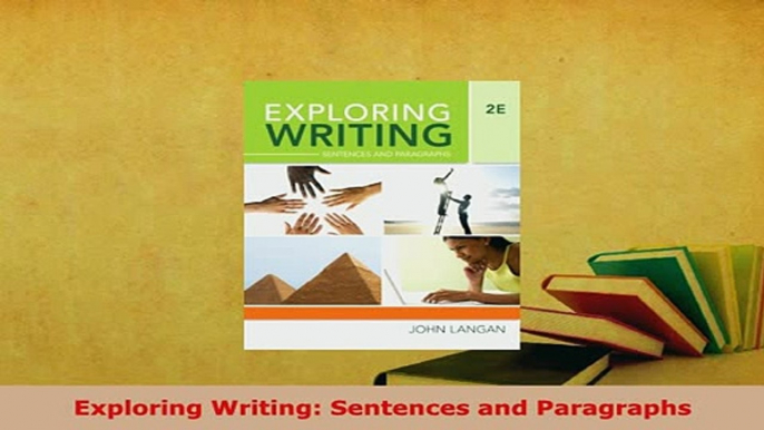 PDF  Exploring Writing Sentences and Paragraphs PDF Online