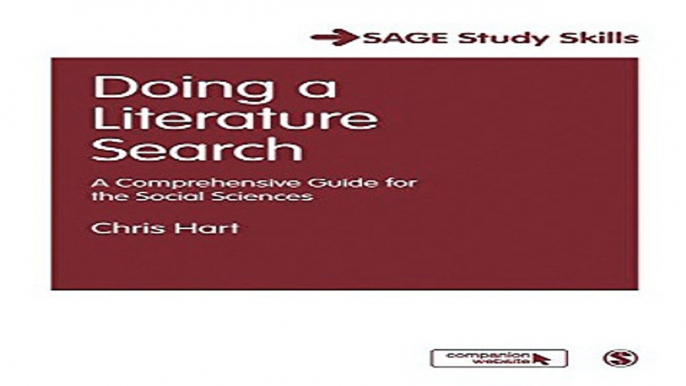 Read Doing a Literature Search  A Comprehensive Guide for the Social Sciences  SAGE Study Skills