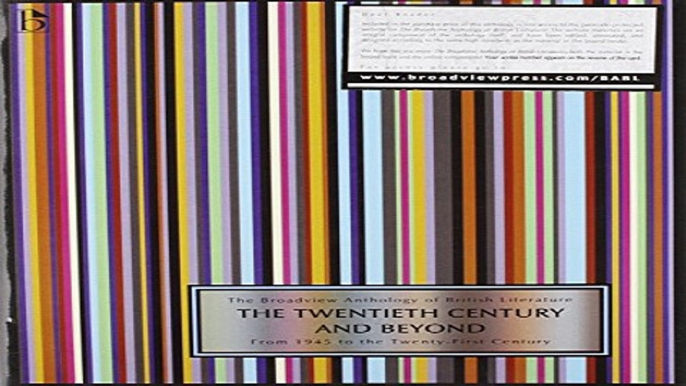 Read The Broadview Anthology of British Literature Volume 6B  The Twentieth Century and Beyond