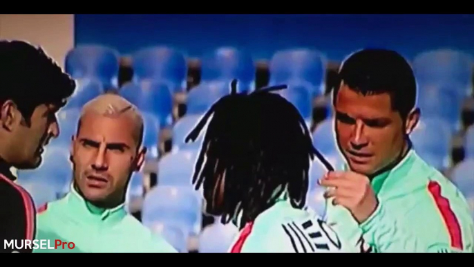 WTF : Cristiano Ronaldo and Quaresma Smell Renato Sanches Hair 2016 [FUNNY]