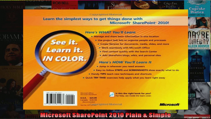 Microsoft SharePoint 2010 Plain  Simple