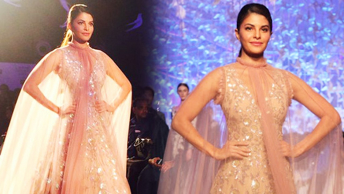 Hot Jacqueline Fernandez Walk The Ramp At Lakme Fashion Week 2016