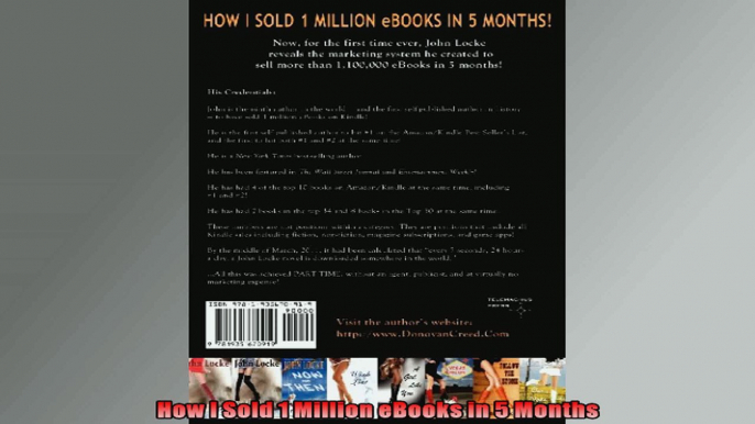 How I Sold 1 Million eBooks in 5 Months