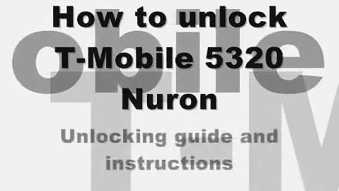 UNLOCK NOKIA 5230 NURON - How to Unlock T-Mobile Nokia 5230 by Unlock Code