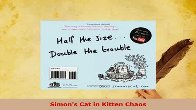 PDF  Simons Cat in Kitten Chaos Read Full Ebook