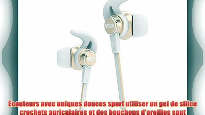 Écouteurs Uiisii   GT800 35 mm Isolement de bruit anti-emmêlement écouteurs intra-auriculaires