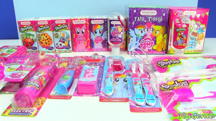 Shopkins and My Little Pony Brush Buddies