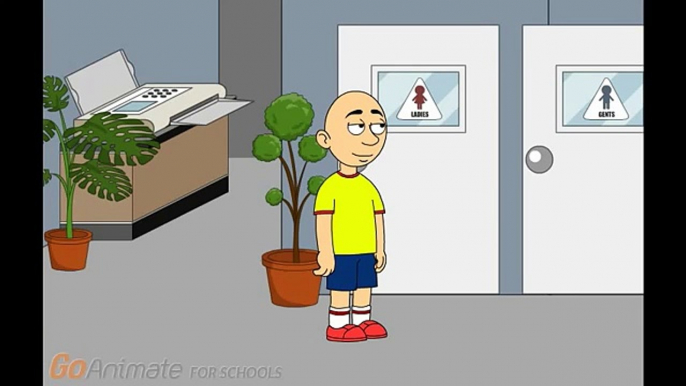 Caillou calls the janitor the toilet man