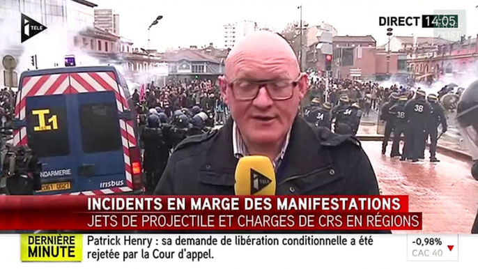 Dur dur d'être journaliste pendant les manifestations contre la loi Travail