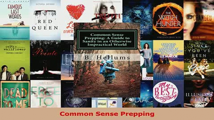 PDF  Common Sense Prepping Download Full Ebook