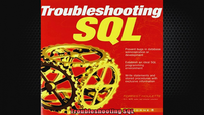 Troubleshooting SQL