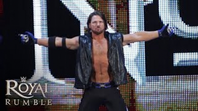 Unseen footage of AJ Styles’ Royal Rumble debut on WWE Network