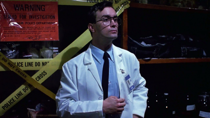 Bride of Re-Animator - Exclusive Clip: West Lurks Around Evidence Locker