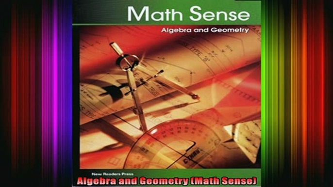 Read  Algebra and Geometry Math Sense  Full EBook