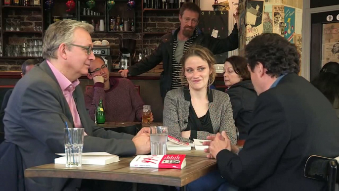 rencontre entre Pierre Laurent et Edwy Plenel au café les frangins[1]