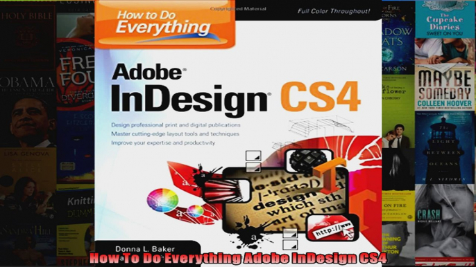 How To Do Everything Adobe InDesign CS4