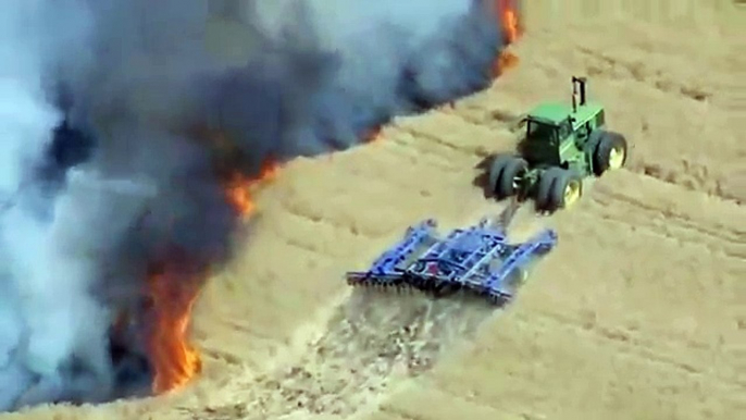 Un agriculteur a risqué sa vie pour sauver 12 hectares de terres agricoles des flammes