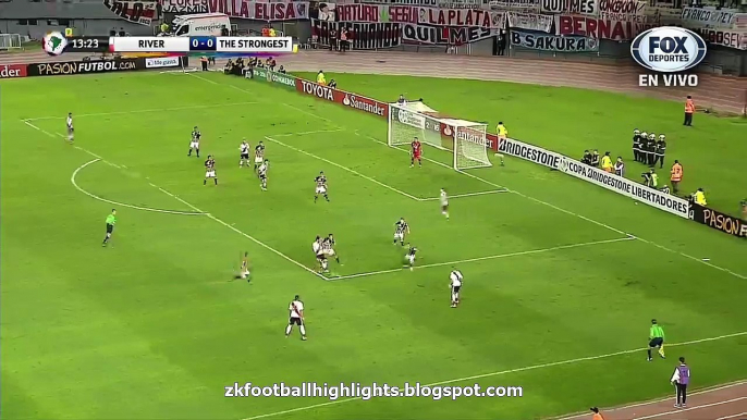 1-0 Andres D'Alessandro Goal HD - River Plate 1-0 The Strongest - Copa Libertadores 06.04.2016 HD