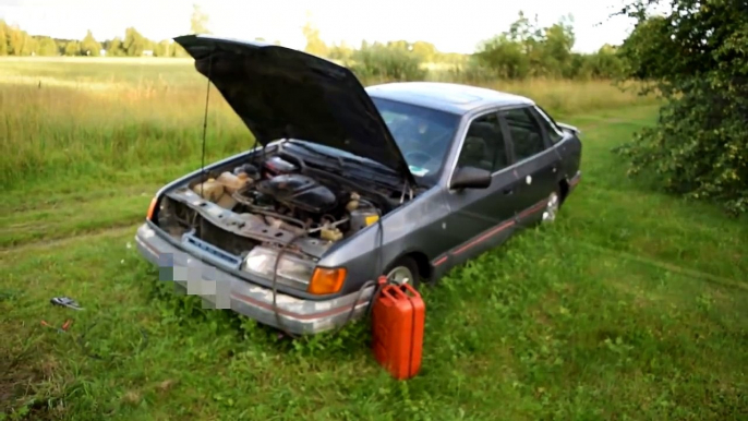 1988 Ford Scorpio Mk1 Ghia 2.5D Cold Start Over 3 4 Years (1080p)