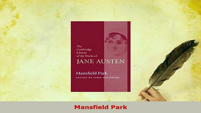 Read  Mansfield Park Ebook Free