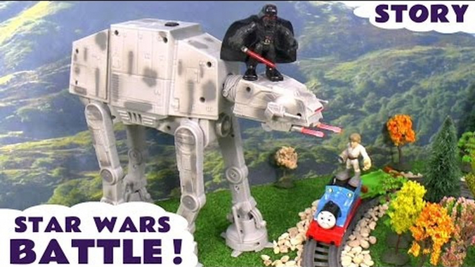 Star Wars Toys Battle Thomas and Friends | PlaySkool Darth Vader on U-Command AT-AT Remote Control