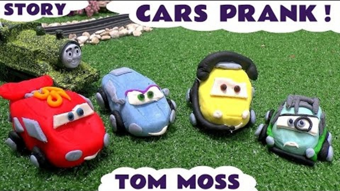 Disney Pixar Cars Prank Thomas and Friends Play Doh Funny Minions Tom Moss Peppa Pig Spider-Man