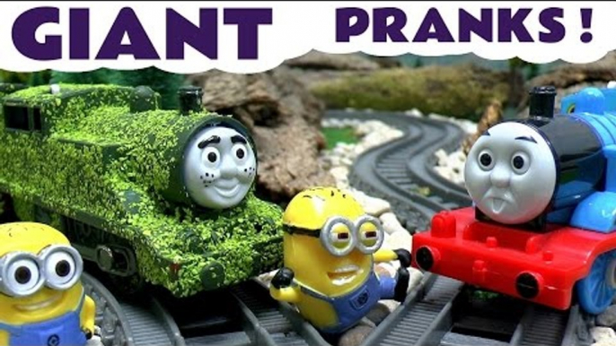 Thomas The Tank Engine Minions Funny Pranks Peppa Pig Tom Moss Toy Train Play Doh Surprise Eggs