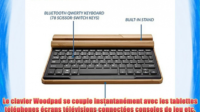 Clavier sans fil Bluetooth en bambou Asus Memo Pad 7 (ME176C ME170C ME572CL ME572C) Cooper