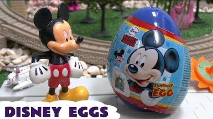 Disney Planes Thomas and Friends Mickey Mouse Surprise Eggs with Cars Toy Story and Sofia Toys