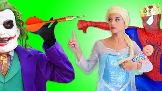 King Spiderman vs hulk Sword Challenge - Frozen Elsa Toys Trasformation - Fun Superhero in Real Life