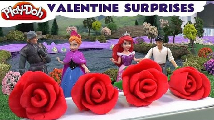 Frozen Toys Surprise Play Doh Valentine's Day Roses Mermaid My Little Pony Surprise Egg Play-Doh