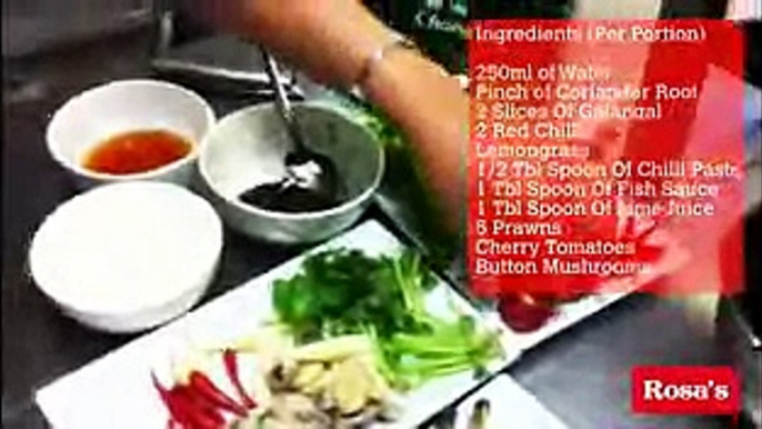 How to make Tom Yum Goong   Rosa's London online Thai food cooking class #3