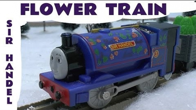 Thomas and Friends Spotlight Sir Handel The Smurfs Tomy Takara & Trackmaster Toy Flower Train Set