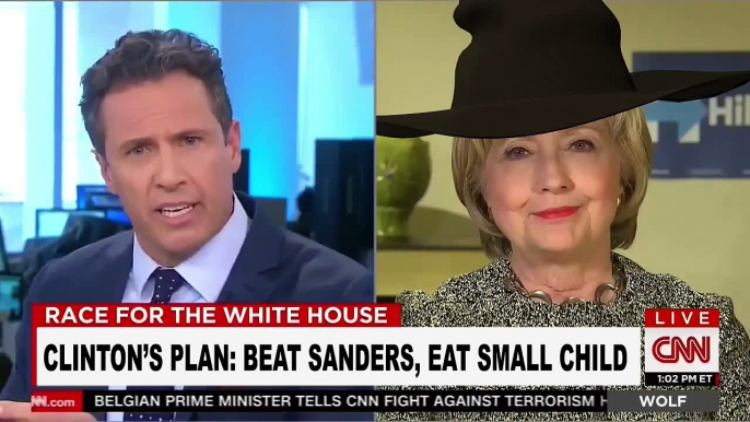 Hillary Clinton cackling on CNN