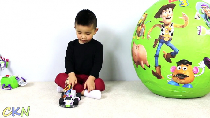 Disney Toy Story Super Giant Surprise Egg With Woody Buzz Lightyear Talking Toys Cars Ckn Toys