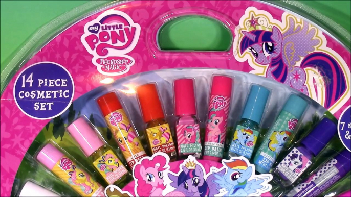 My Little Pony Password Diary! Magic Glow Pen! MLP Comsetic Set! LIP BALM Nail Polish! FUN