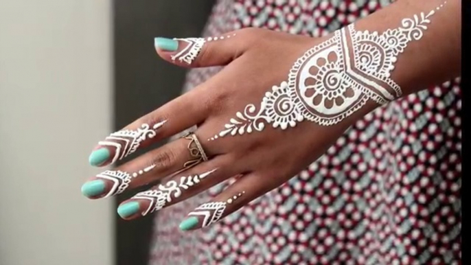 eid gift 4 u .White Henna- Body Paint Temporary Tattoo Tutorial 9 - Samira Henna ArtLook Fabulous This Eid - Gorgeous Makeup Tips - Fashion & Style - DAY TO NIGHT EID MAKEUP - Mod Girls Makeup Trends for Eid - Easy Eid Make Up Look - Eid Makeup Ideas - Ho